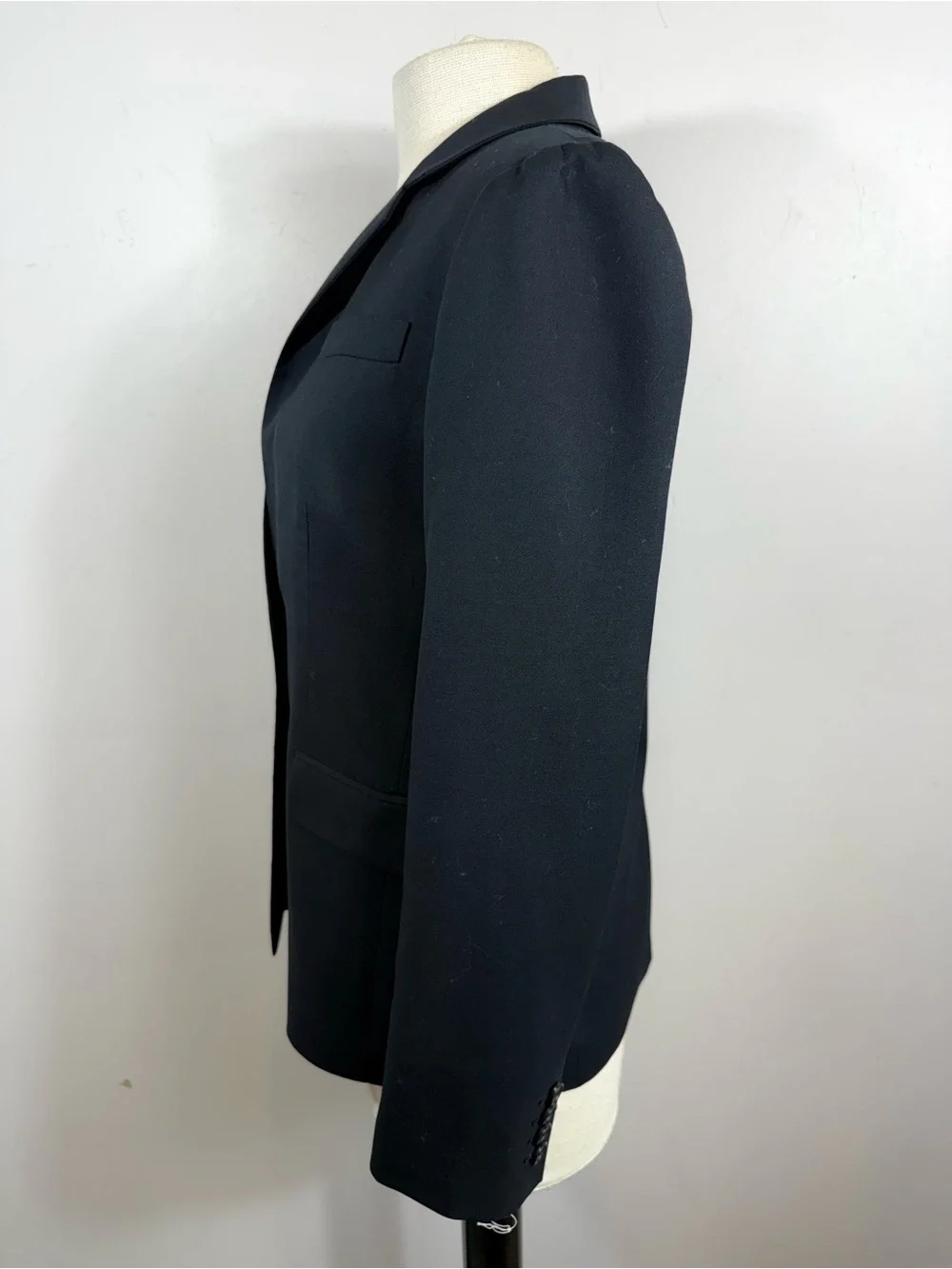 J.Crew Women’s Black Wool One Button Blazer Jacket US 4